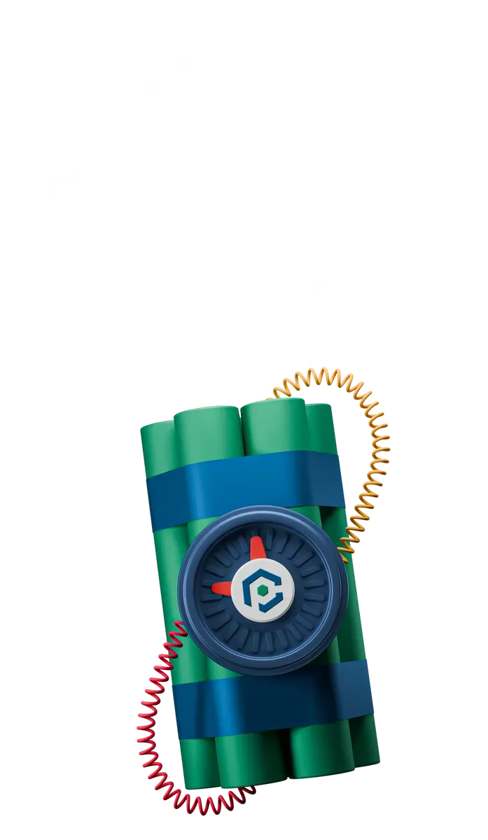 3D dynamite with a burnt fuse, for moving from PHP 8.2 to 8.3 before end of life