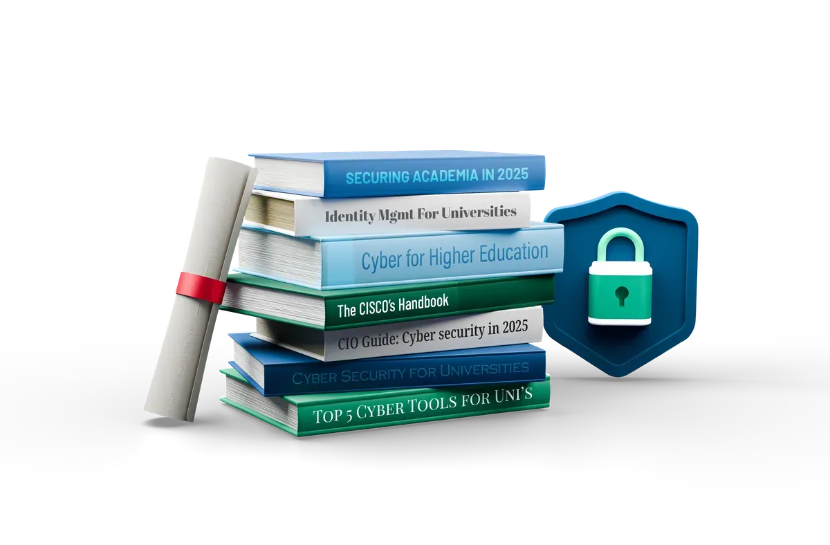 3D stack of reference books with a padlock, for the sources behind this site