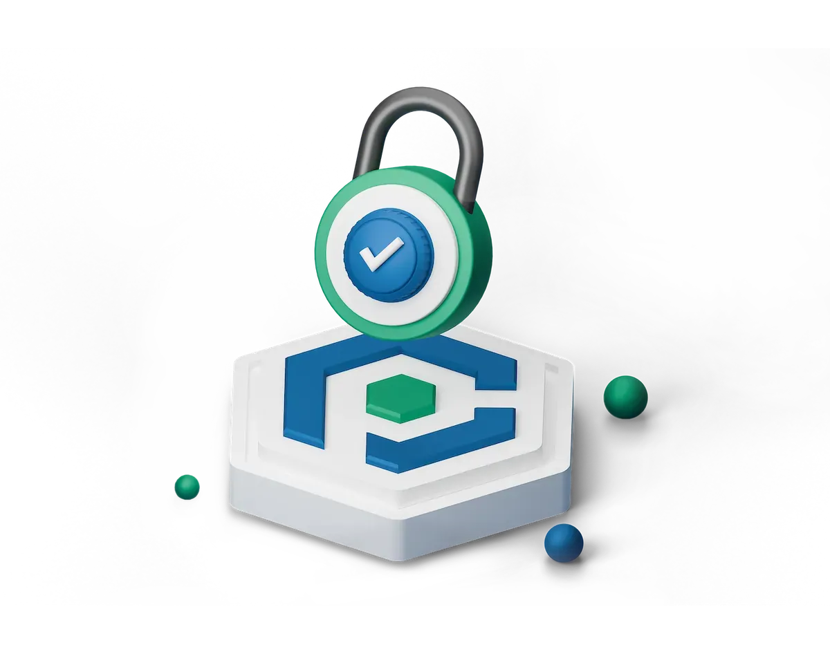 3D padlock with a tick, for PHP settings locked by LiteSpeed